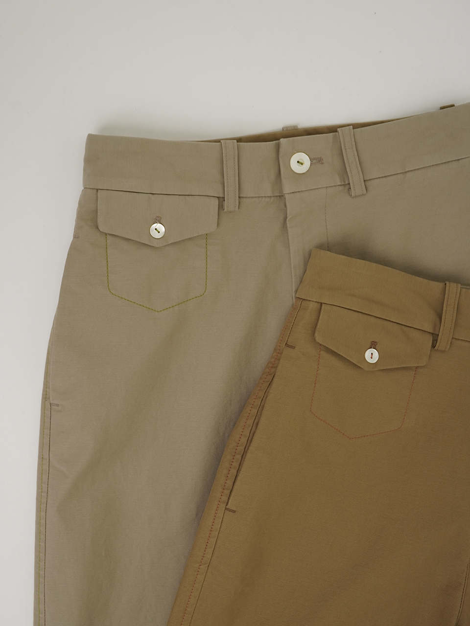 モールスキンストレッチ ワイドパンツ