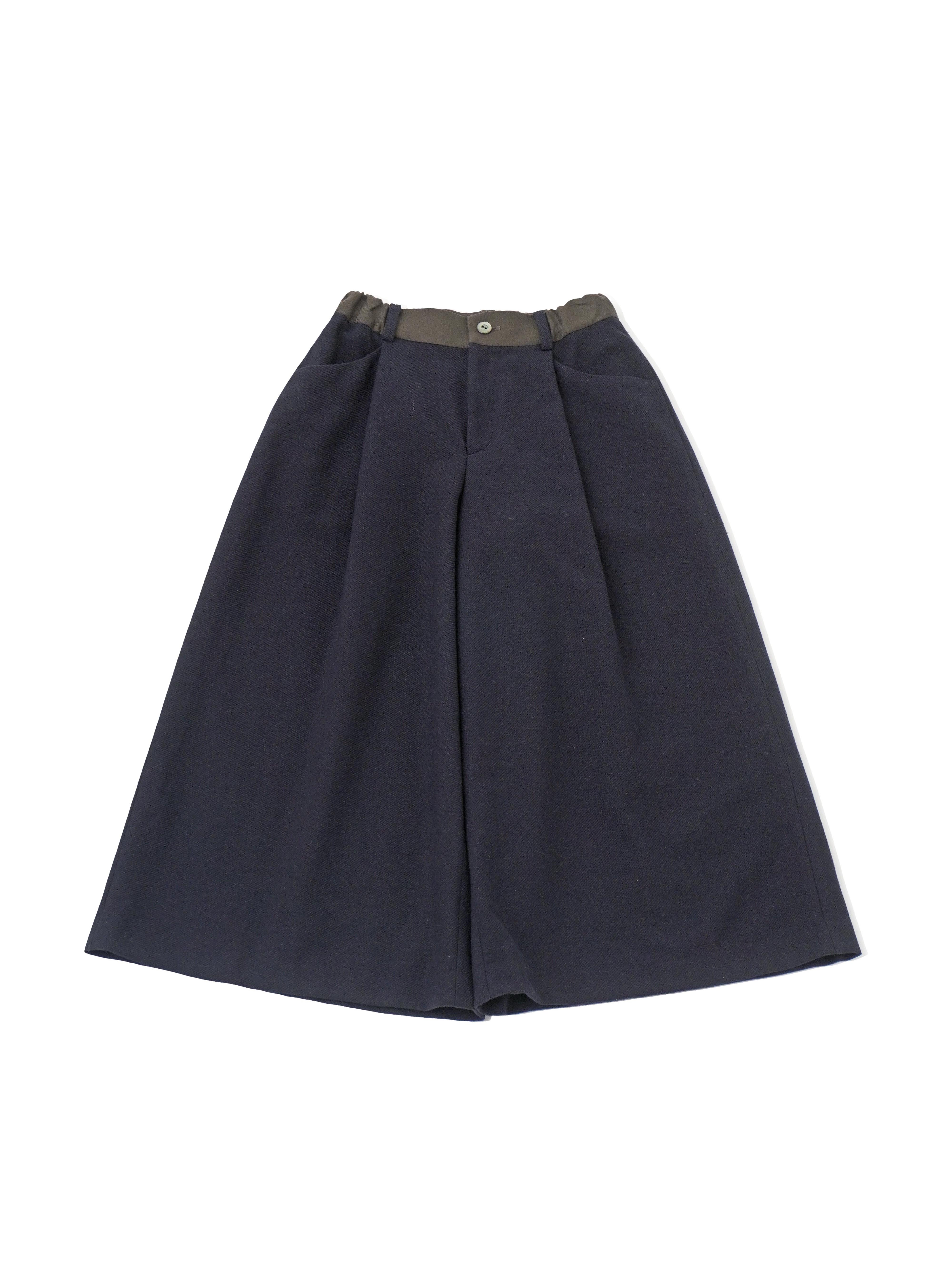 コットンウールカルゼ　フレアパンツ