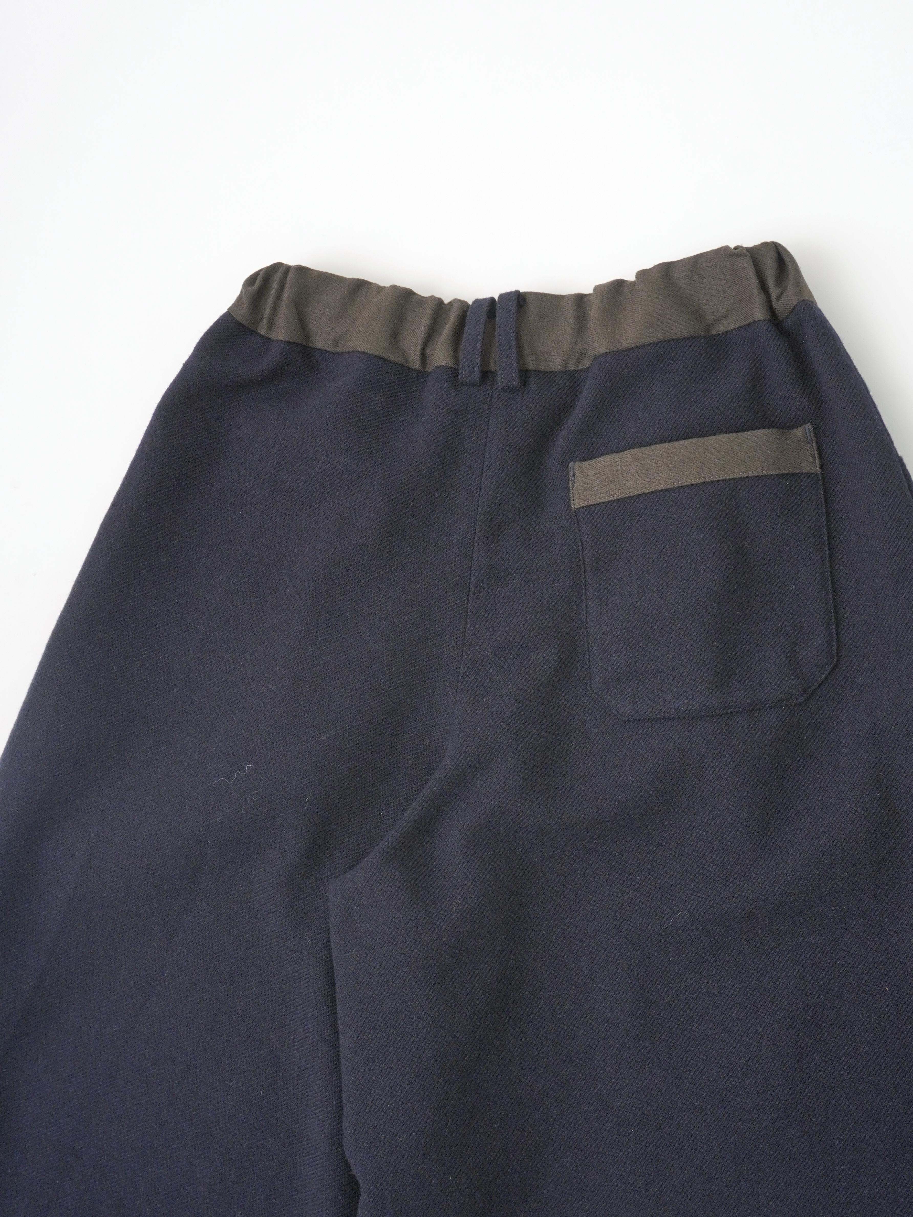 コットンウールカルゼ フレアパンツ