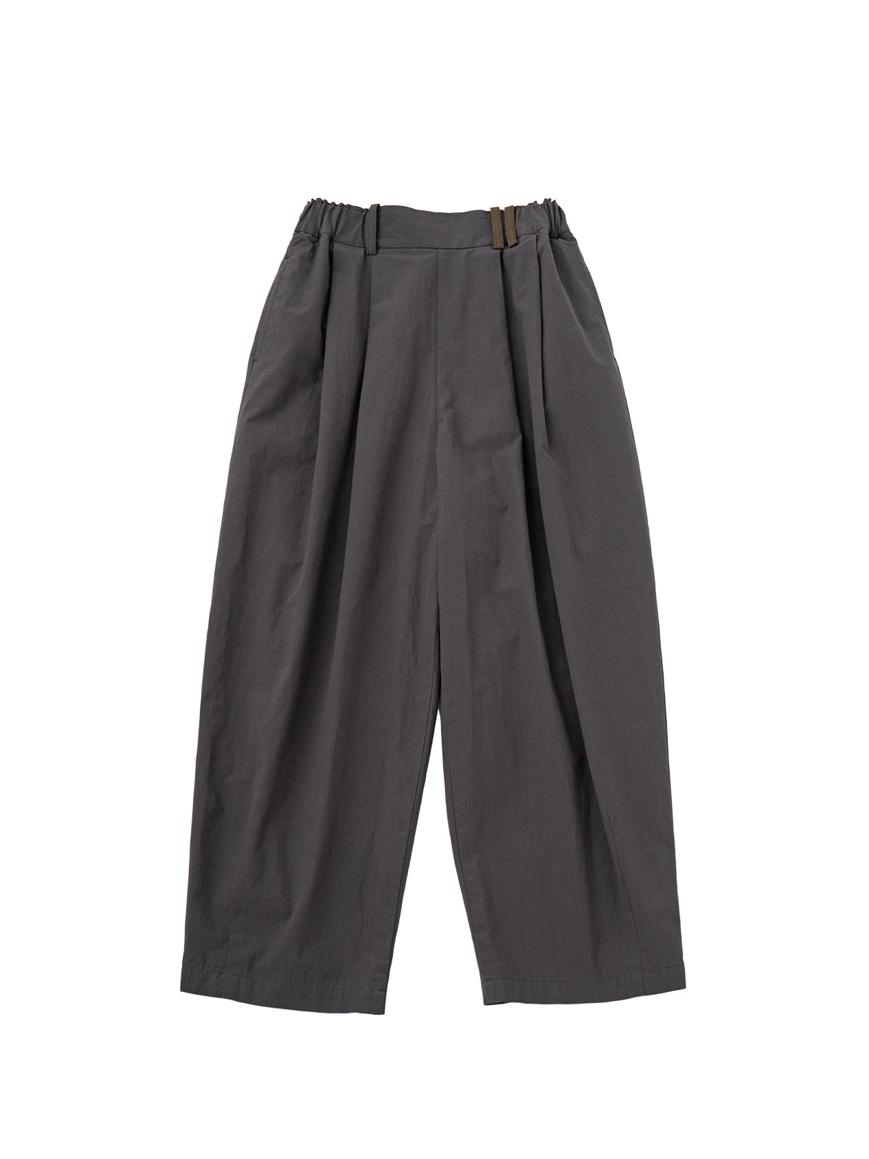 強撚ダンプ　タックバレルパンツ