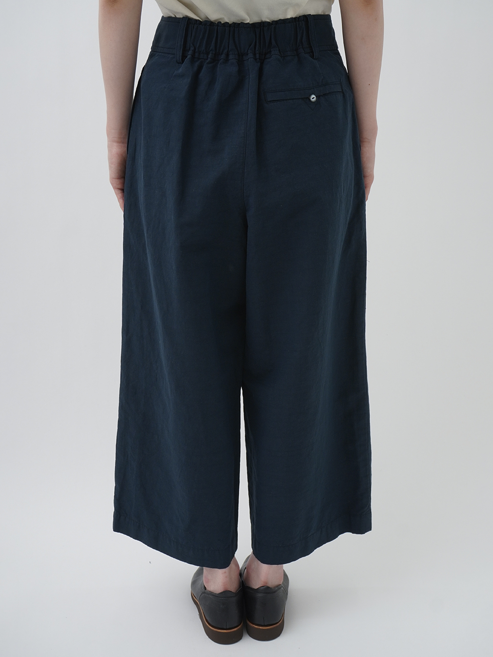 エジプトコットン×リネンツイル タックパンツ