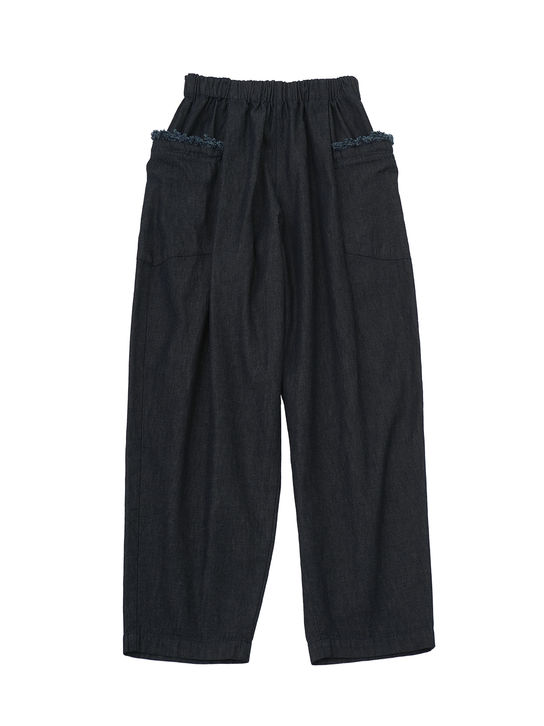 ２０／－ムラ糸ダンガリー×ブレード　テーパードパンツ