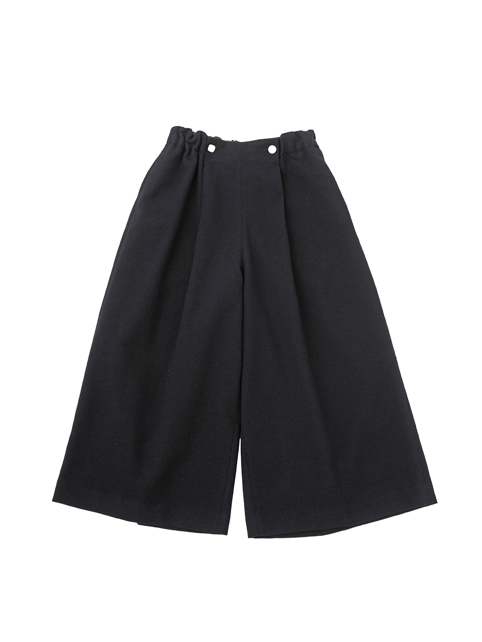コットンウールカルゼ　フレアタックパンツ