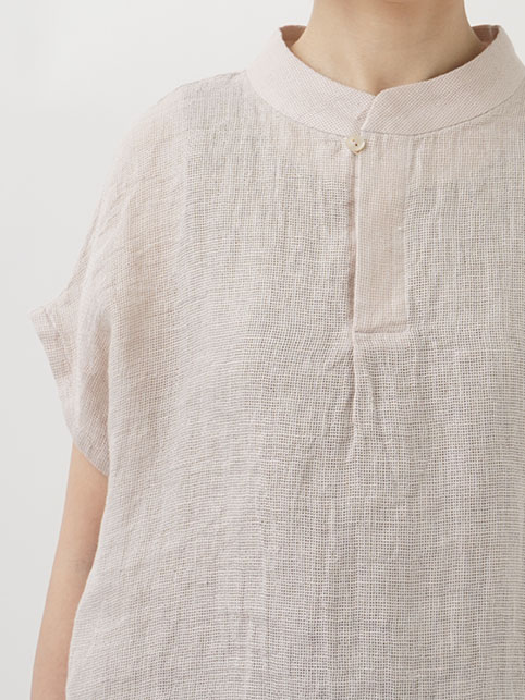 22夏 よそおい掲載 パラスパレス リネンメッシュシャツ 0 ブラウス 22夏 よそおい掲載 パラスパレス リネンメッシュシャツ 0 ブラウス