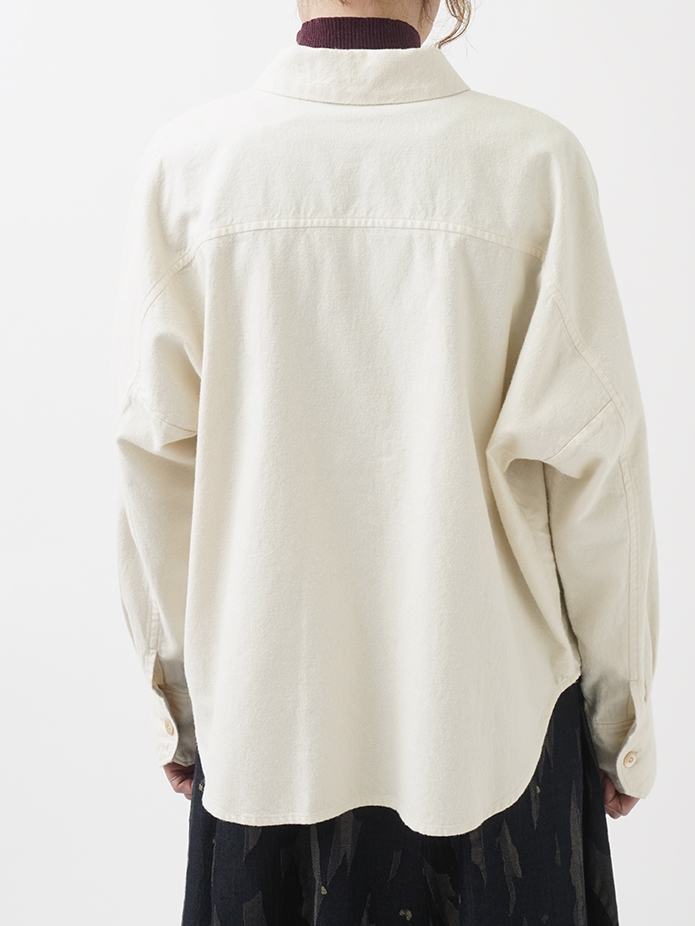 20sフランネル ドルマンシャツ