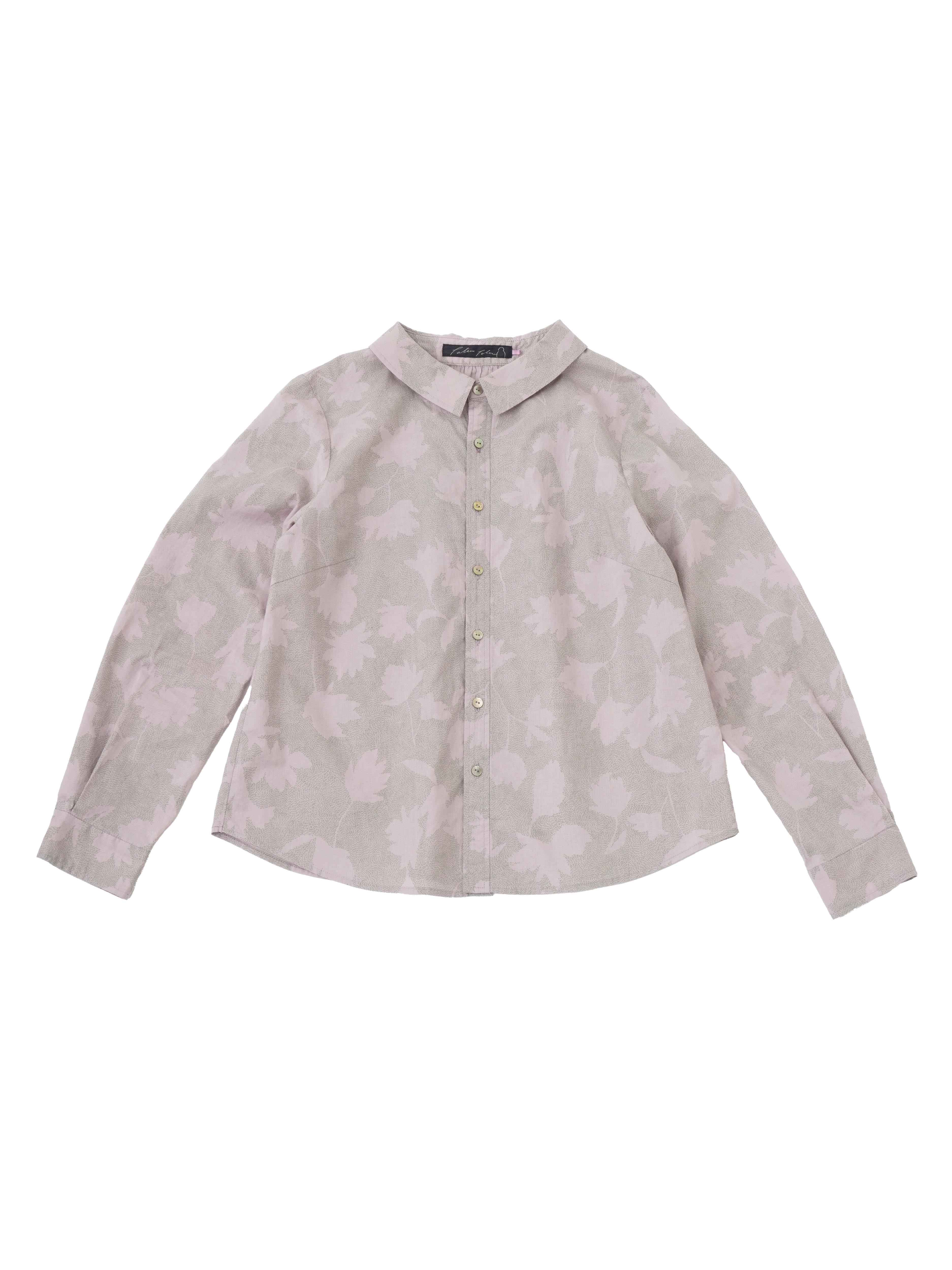 NEMETH 変形ロープ柄シャツジャケット 短丈 総柄 ホワイト NEMETH 変形ロープ柄シャツジャケット 短丈 総柄 ホワイト V1