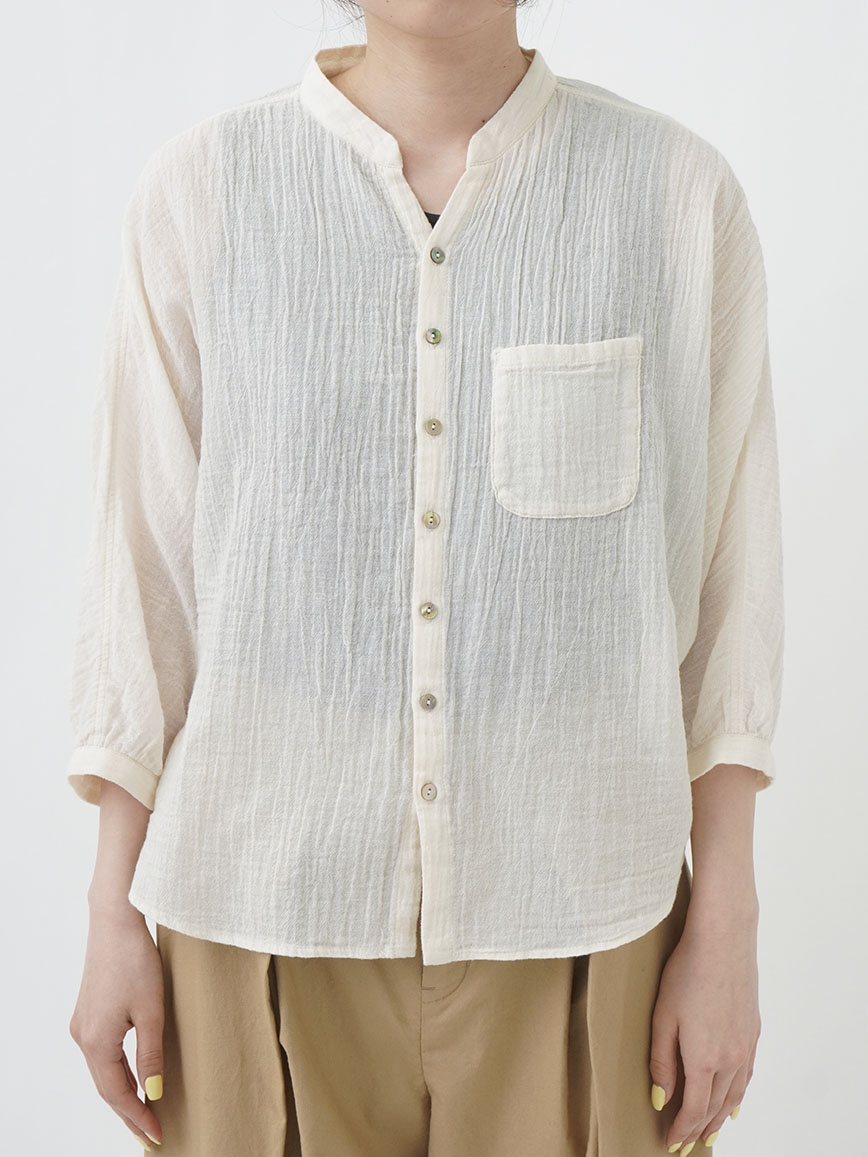 なつめ様　ＡＣ2714　二尺袖　165㎝　ポリエステル素材 NMDS25522(シャツ) 60s ORGANIC CAMBRIC PLAIN INVERTED PLEATED L/SL