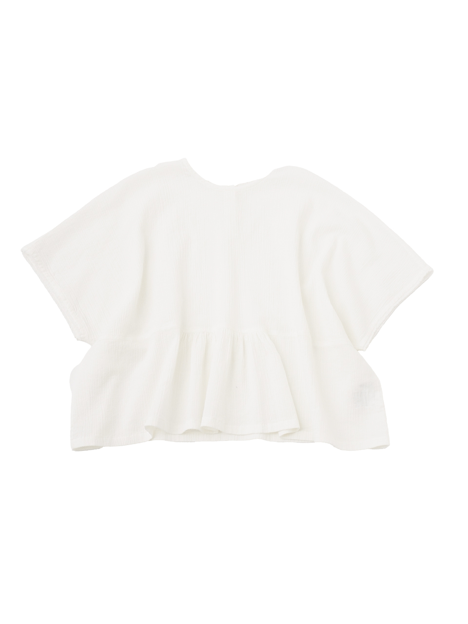 綿麻シアー楊柳　オーバーサイズプルオーバーシャツ