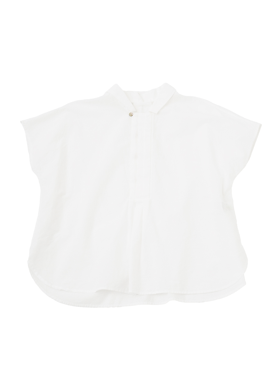 ６０／－ローン　フロントタックシャツ