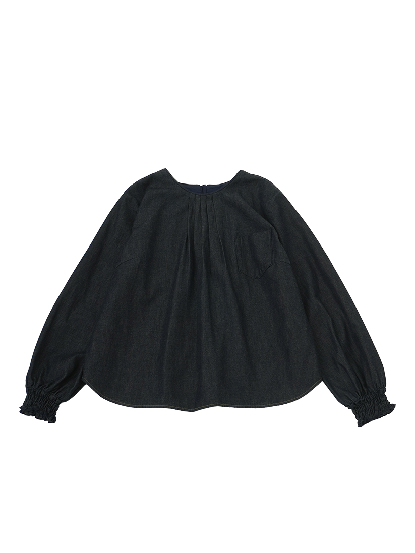 ２０／－ムラ糸ダンガリー　スモックシャツ