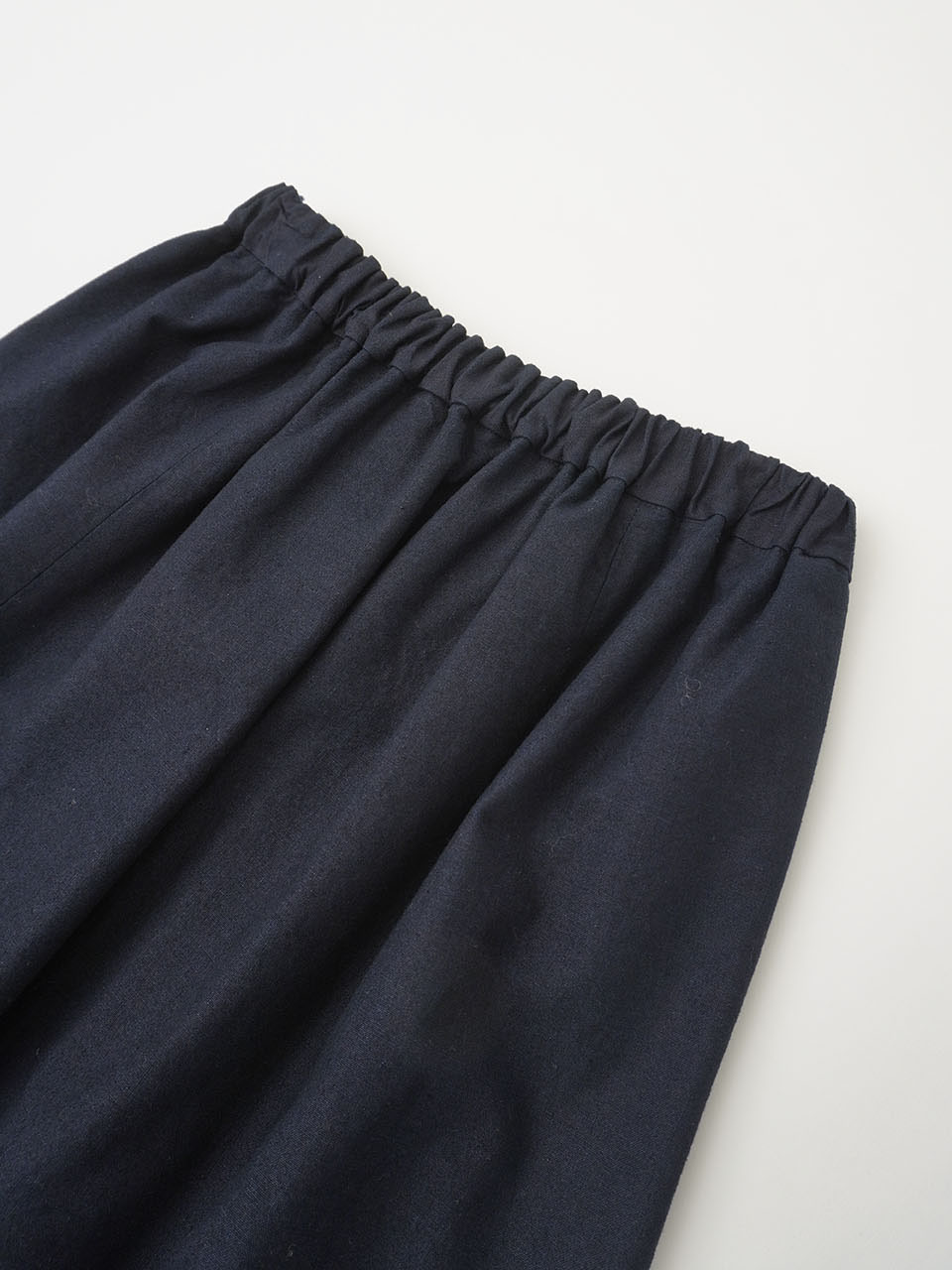 16／－インディゴ平織りバルーンスカート