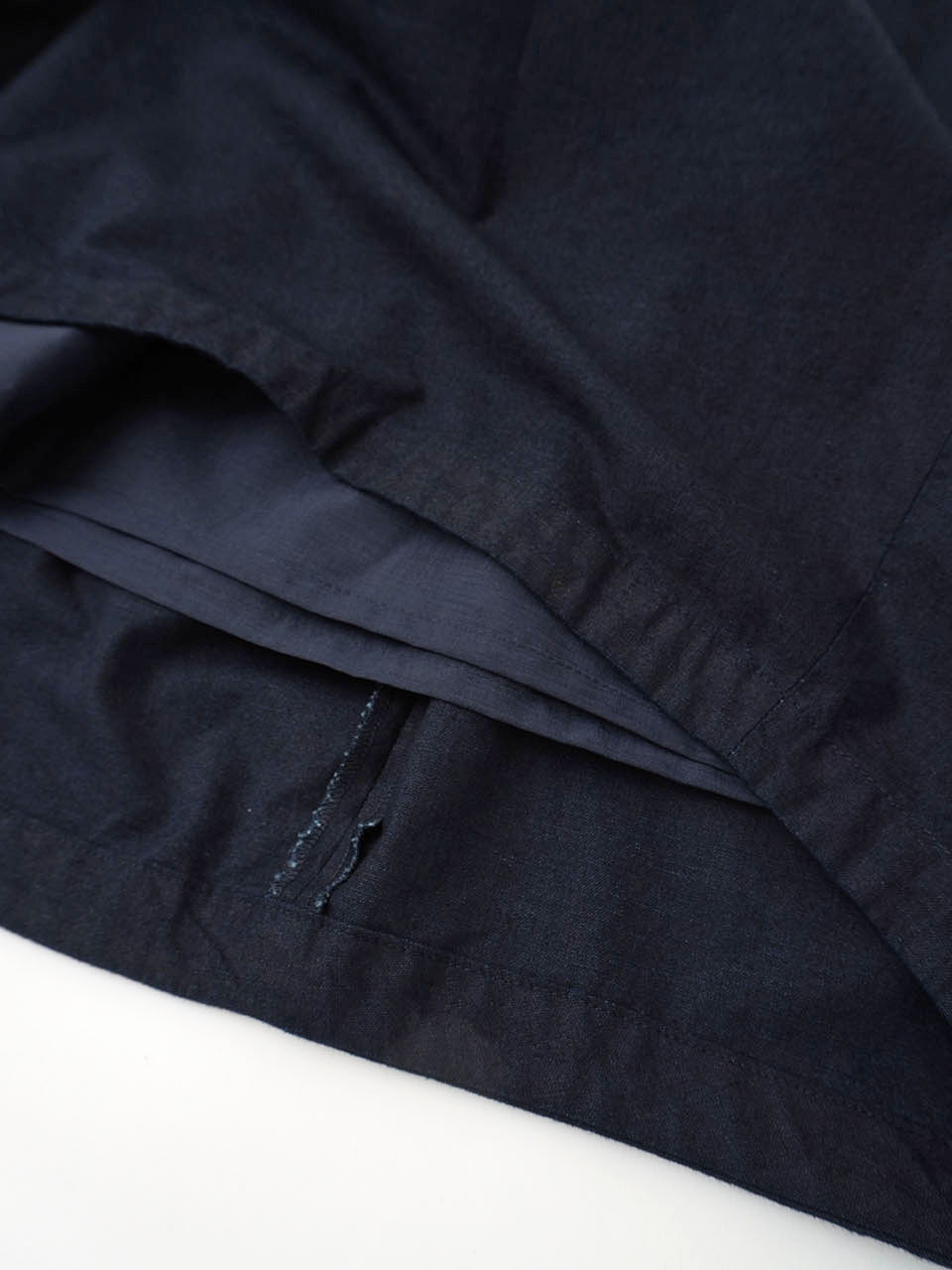 16／－インディゴ平織りバルーンスカート