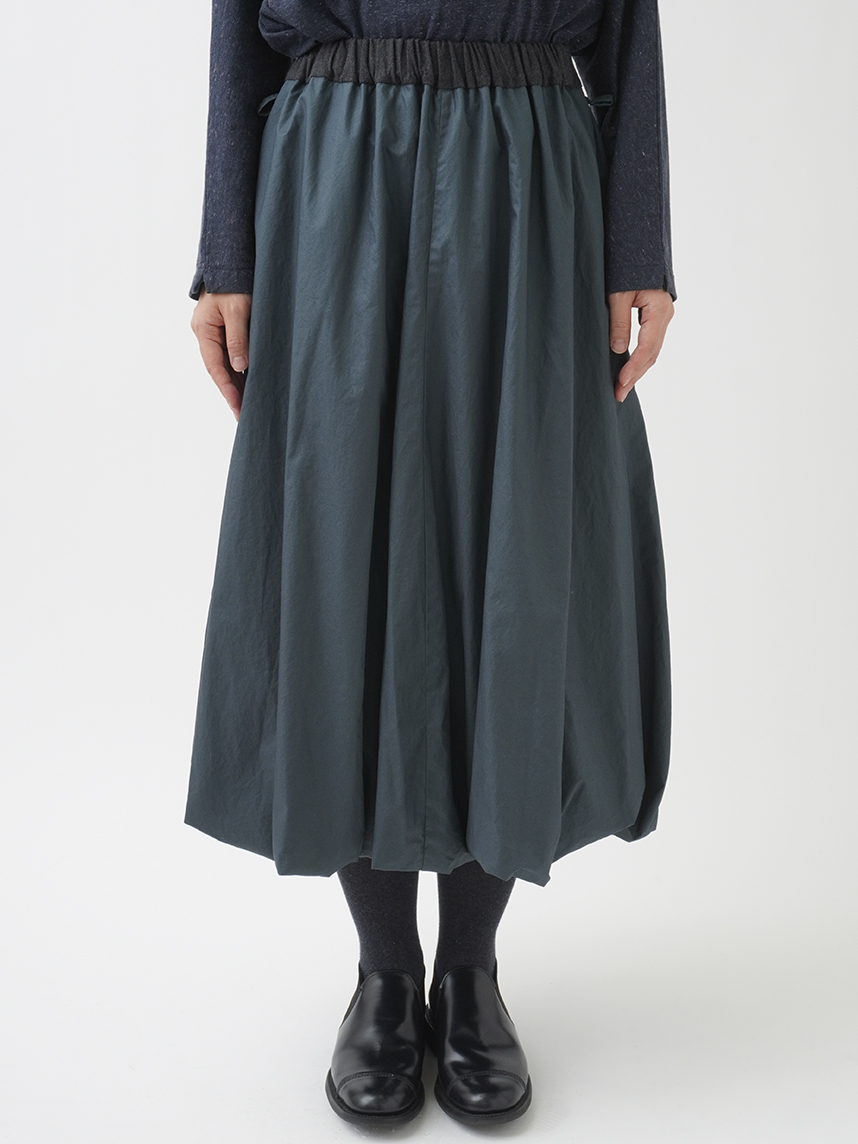 80／1HCツイルチンツ 裾バルーンフレアースカート