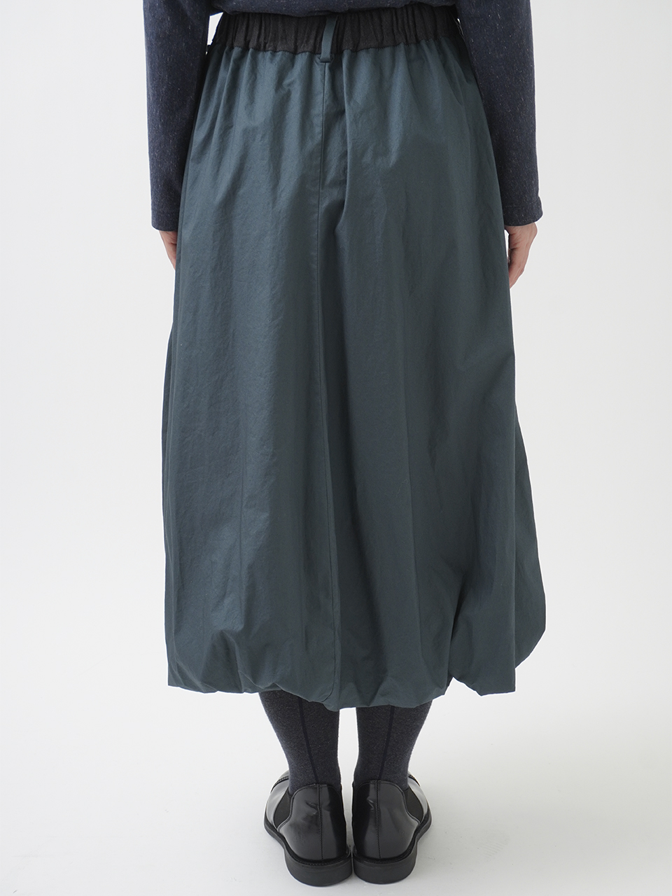 80／1HCツイルチンツ 裾バルーンフレアースカート