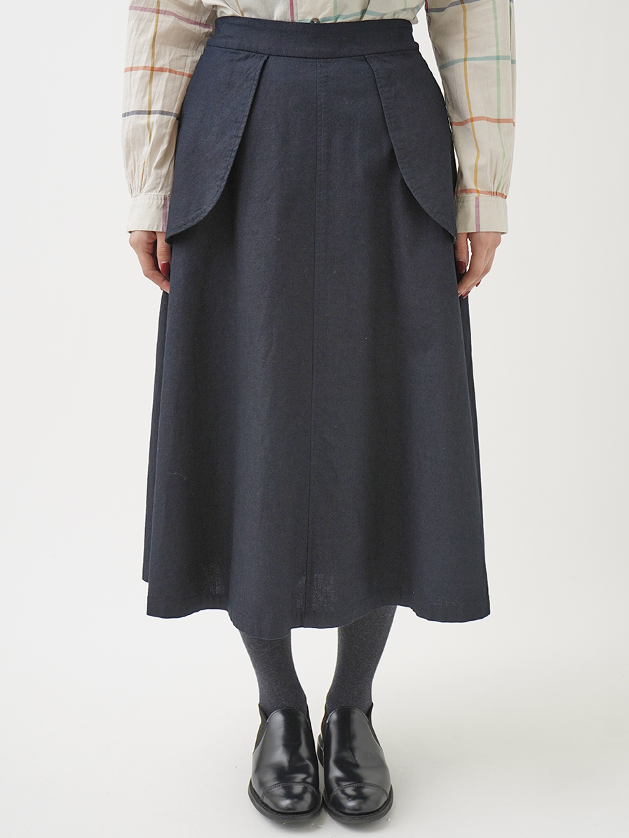 新作 インドカディブーケストライププリントのぐるぐるスカート