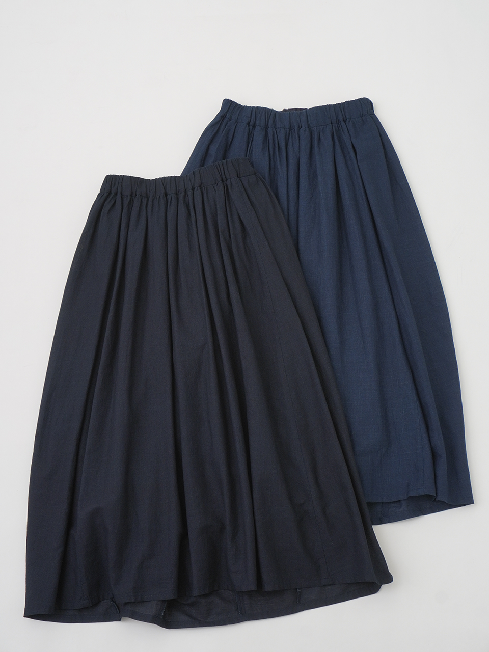 パラスパレス インディゴガーゼギャザースカート フレア　コットン　サイズ0 FSK26144B027.jpg?t=20260417141632