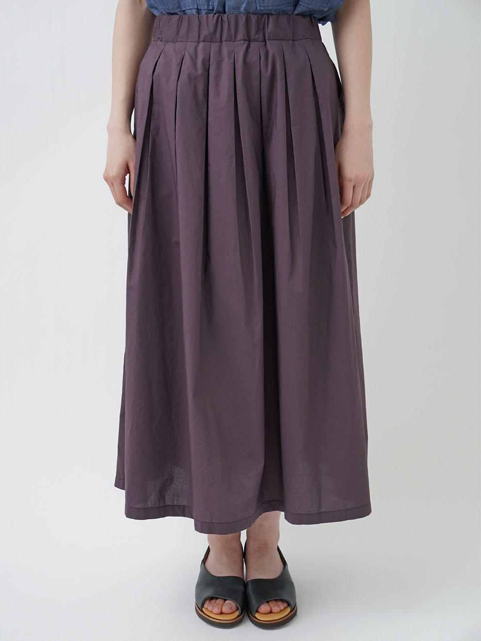 80／－タイプライター インタックギャザースカート