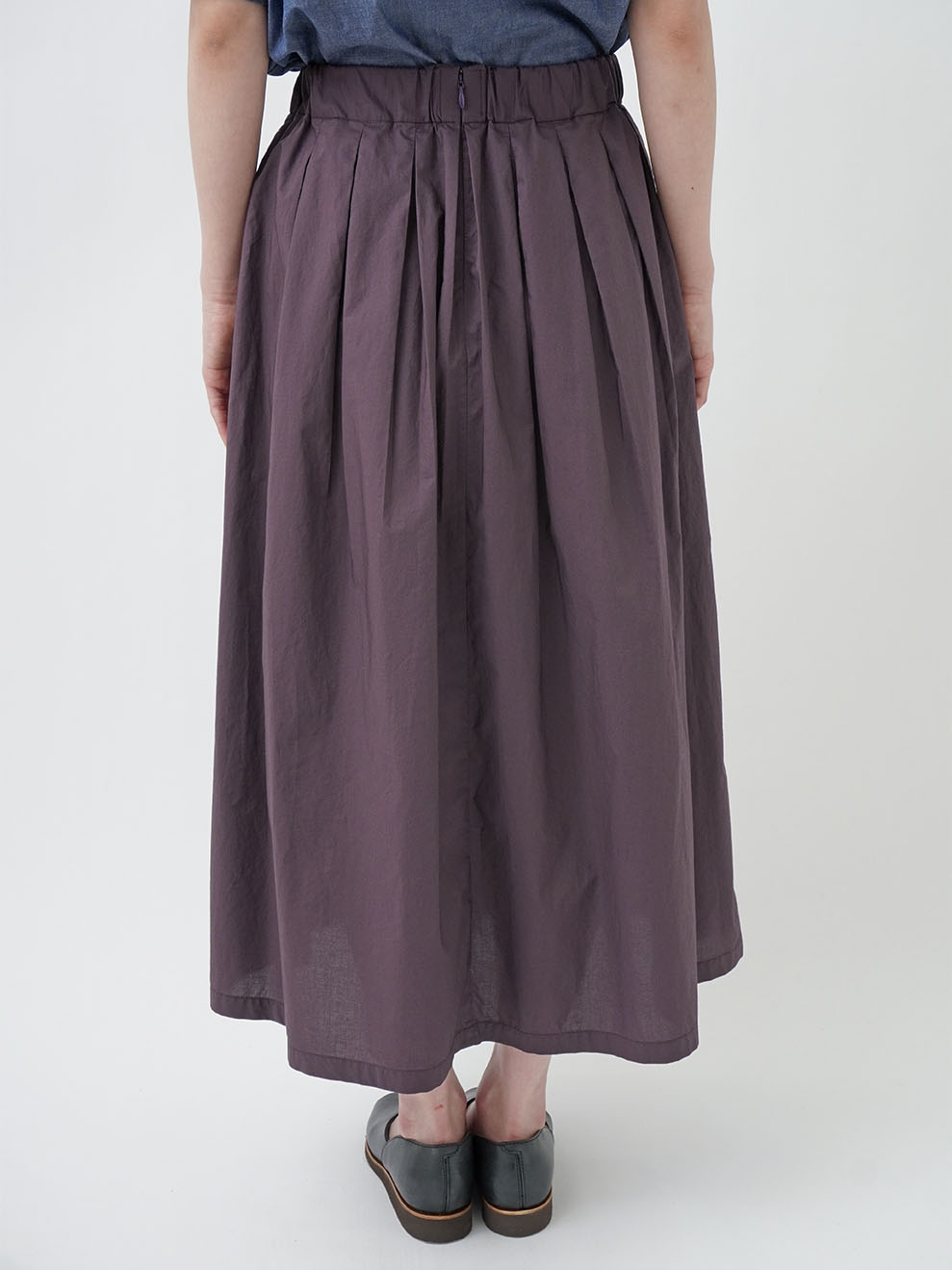 80／－タイプライター インタックギャザースカート