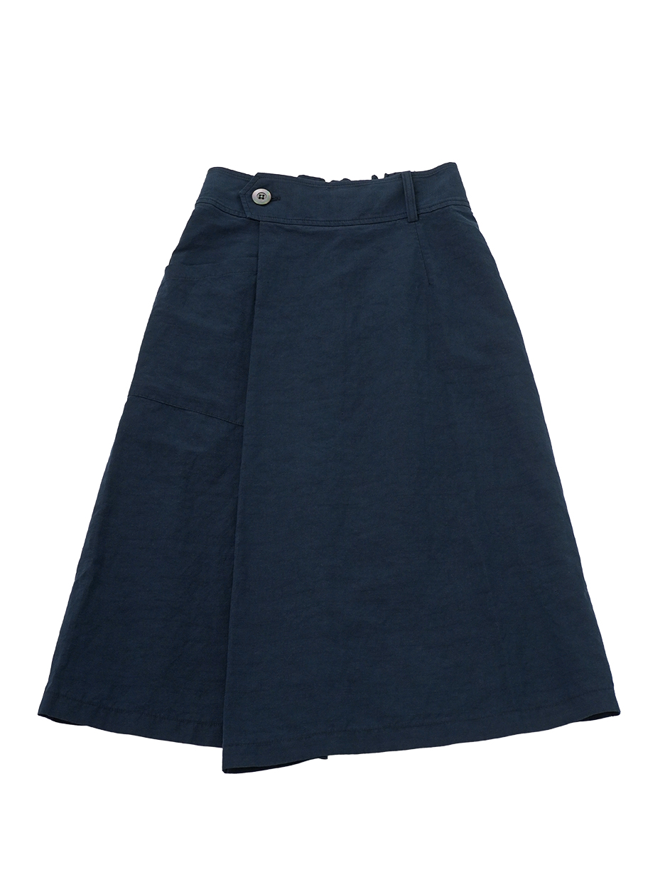 エジプトコットン×リネンツイル　ラップスカート