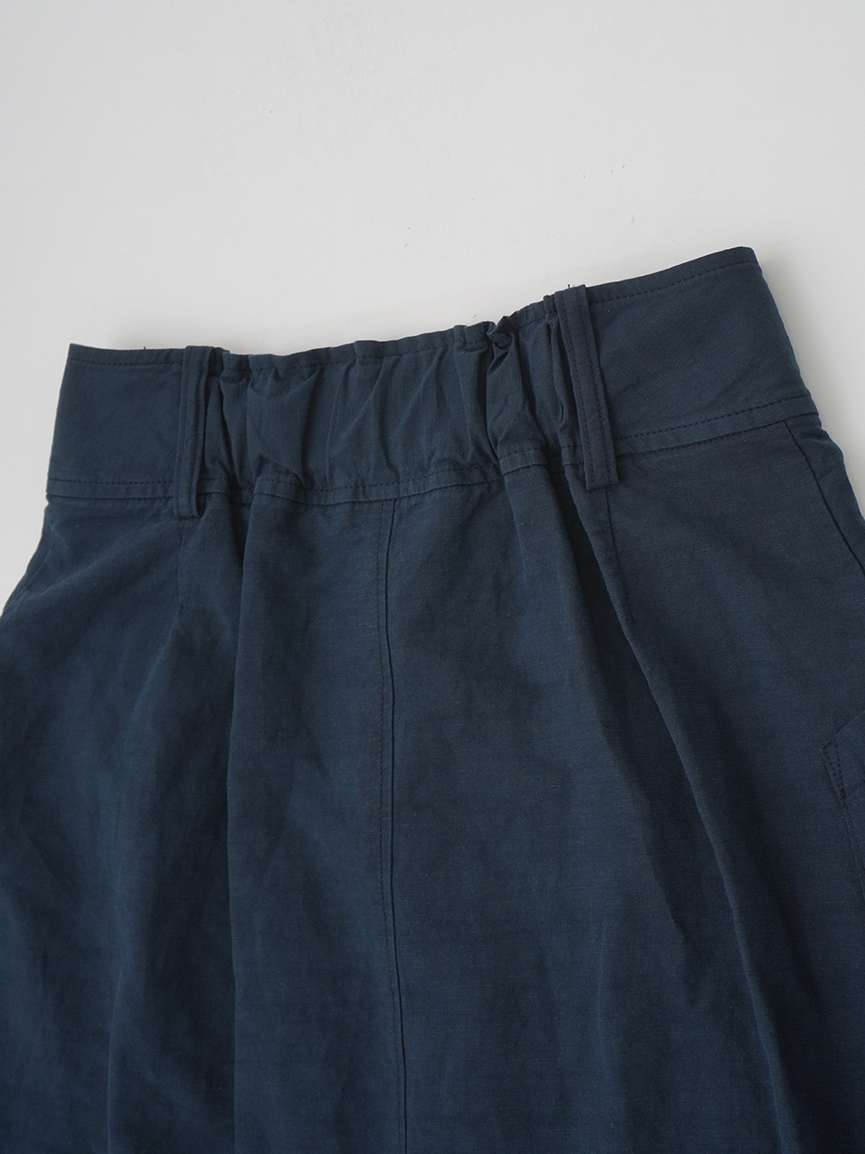 エジプトコットン×リネンツイル ラップスカート