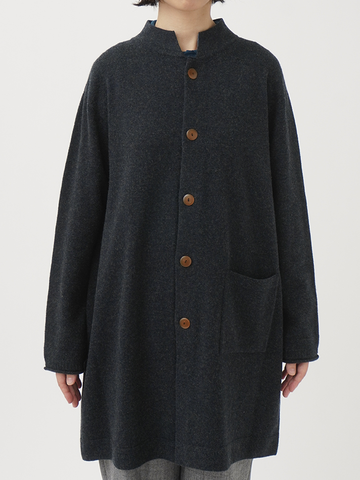 12Gラムウールボイル ロングカーディガン