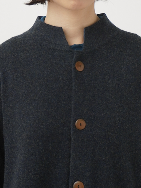 12Gラムウールボイル ロングカーディガン