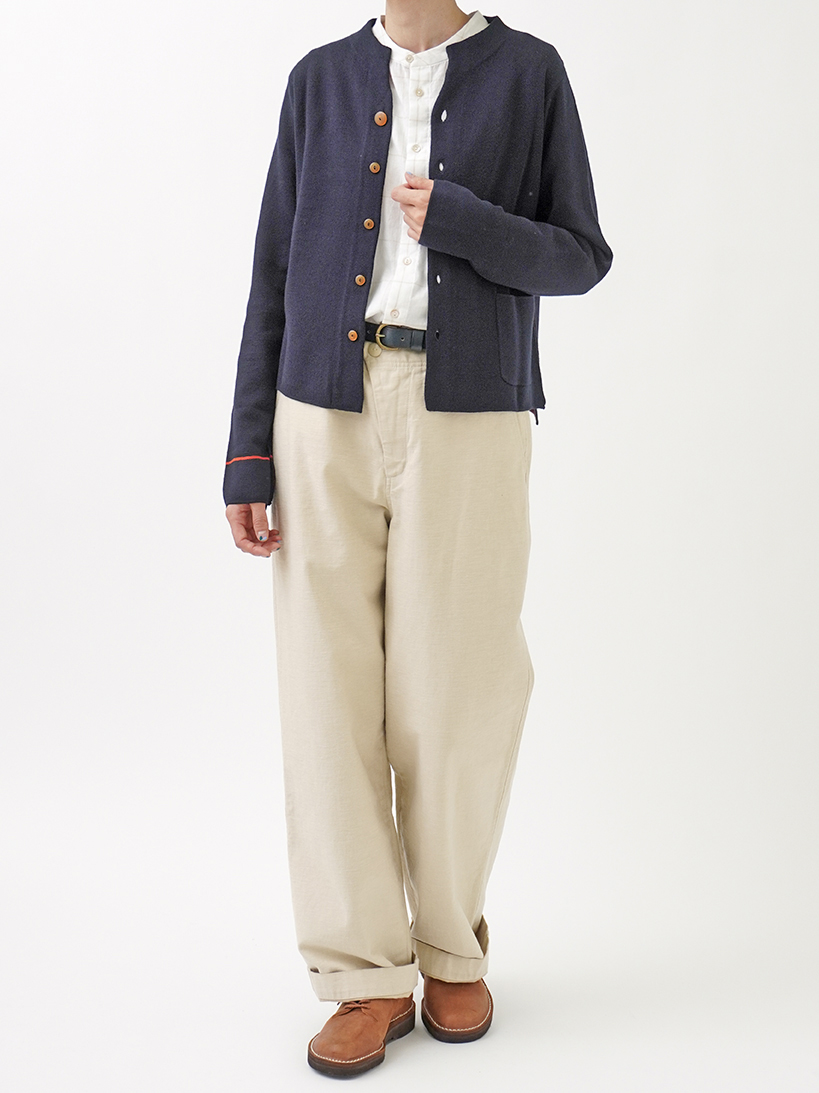 美品 ERIBE KEITH ノルディック柄 カーディガン シェルボタン 38