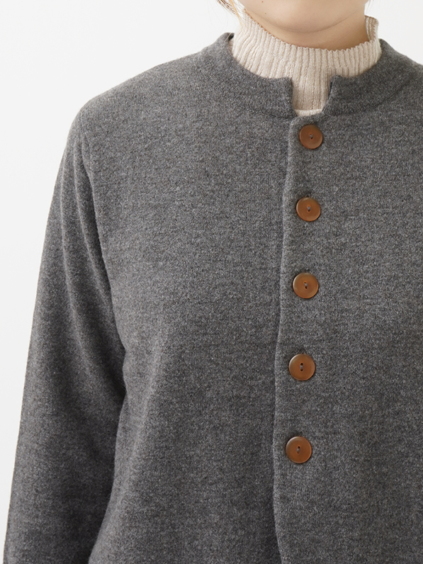 パラスパレス/くり抜きクルーネックウールカーディガン裾色切り替え/SIZE 3 パラスパレス/くり抜きクルーネックウールカーディガン裾色切り替え/SIZE 3