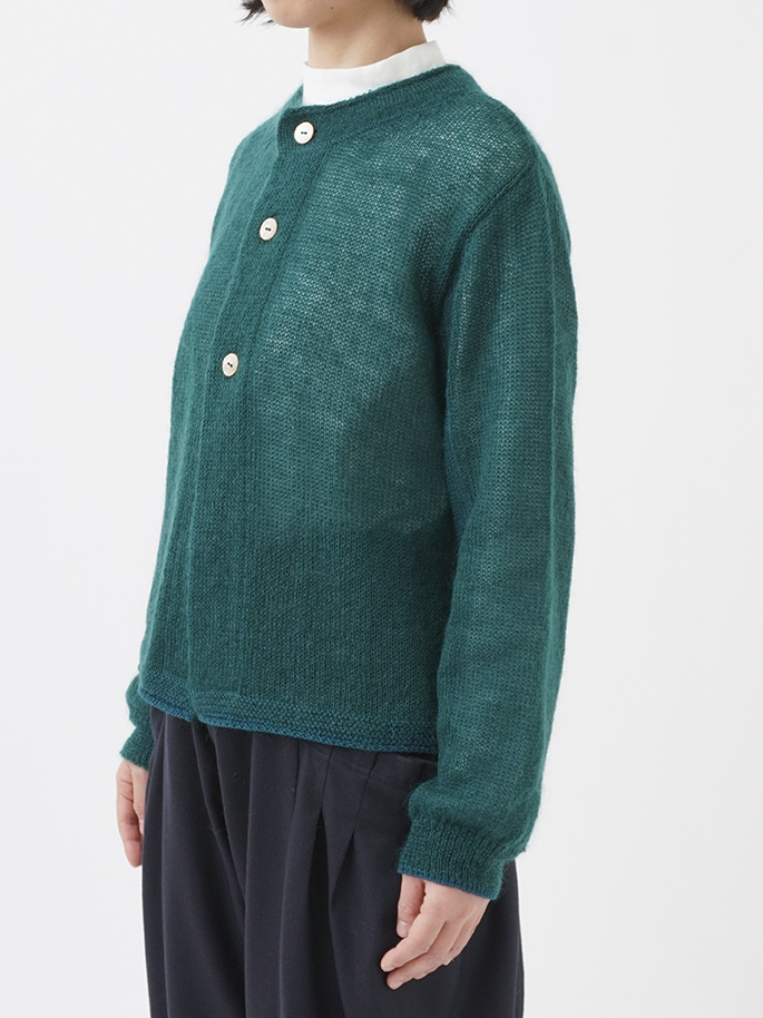 7Gモヘヤコットン 前後着られるカーディガン