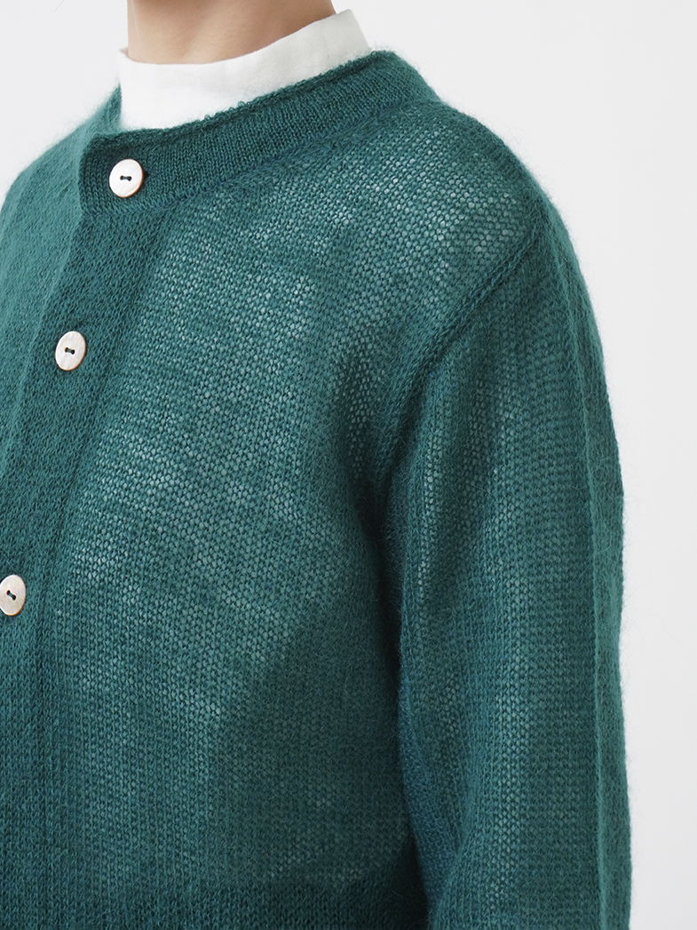 7Gモヘヤコットン 前後着られるカーディガン