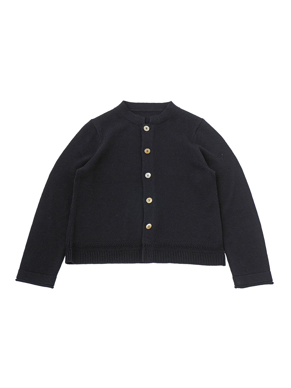 ７Ｇラミーコットン　スタンド襟カーディガン