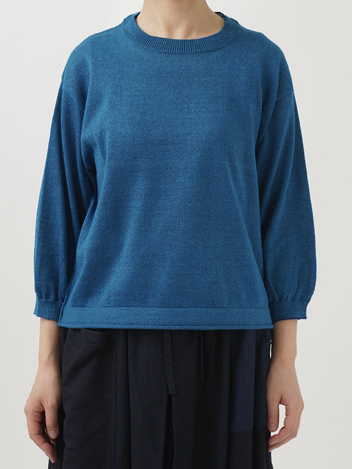 45r*pm リネン100　 襟元が可愛いプルオーバー。 楽天市場】O.W.N まるい襟のプルオーバー M/L/LL/3L/4L/5Lサイズ