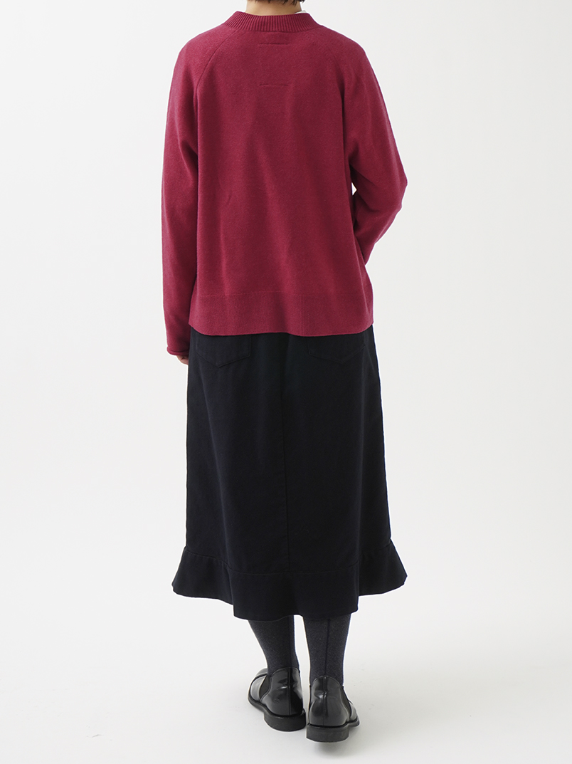 12Gウルグアイウール クルー襟プルオーバー