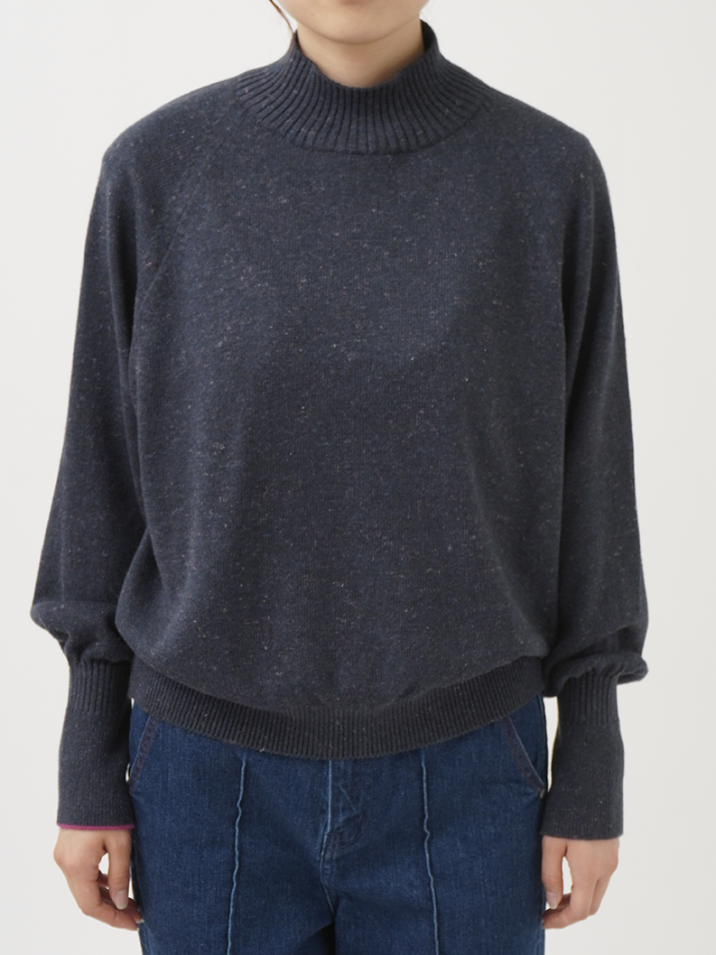 7Gケンプニット タートル襟プルオーバー