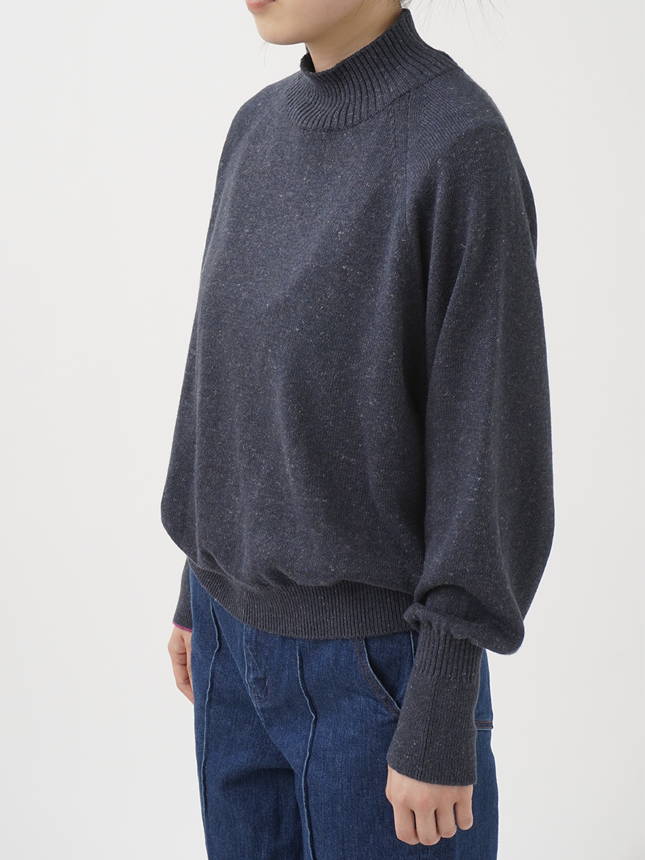 7Gケンプニット タートル襟プルオーバー