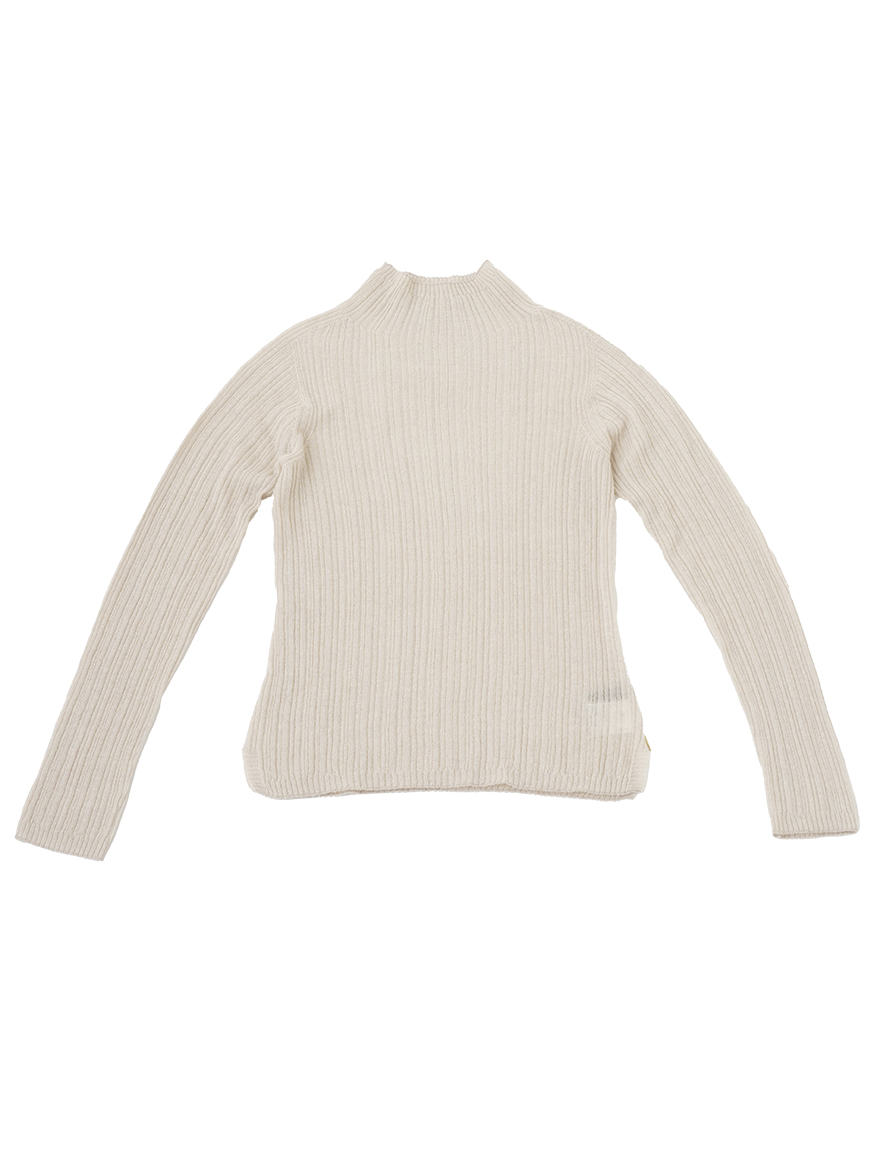 １５Ｇカシミヤシルク　ボトル襟プルオーバー