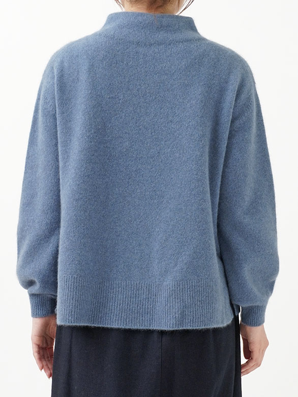 7Gラクーンウール ボトル襟プルオーバー
