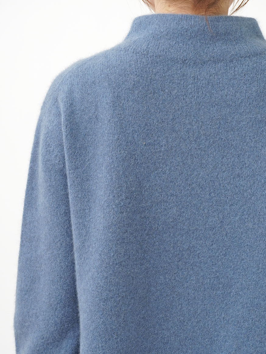 パラスパレス ラクーン ウール ボトル衿 プルオーバー