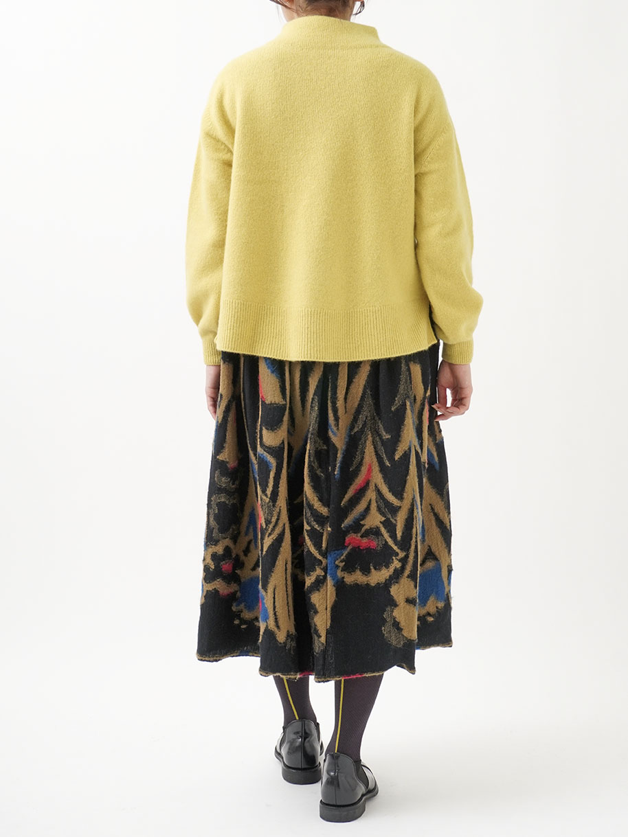 7Gラクーンウール ボトル襟プルオーバー