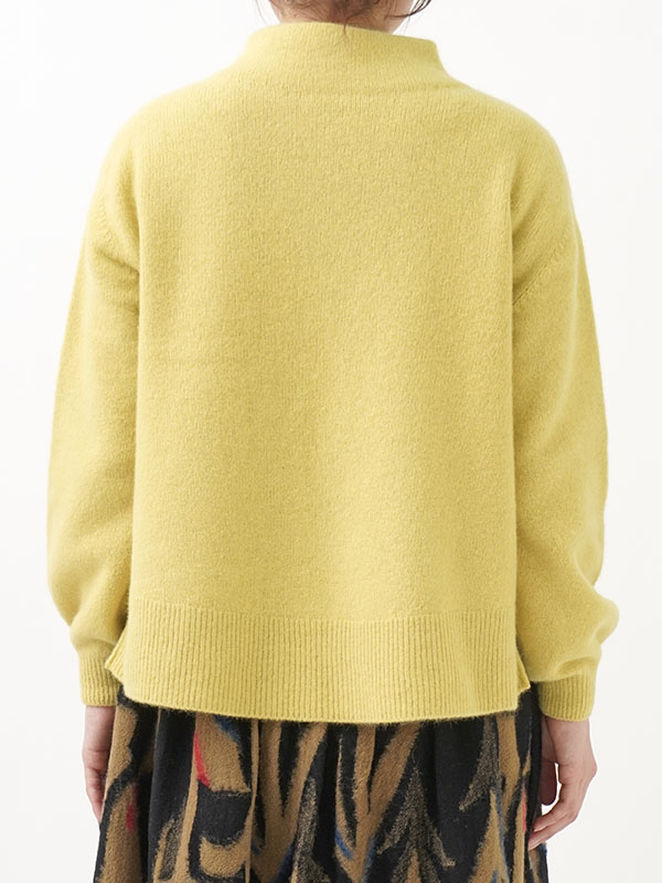 7Gラクーンウール ボトル襟プルオーバー