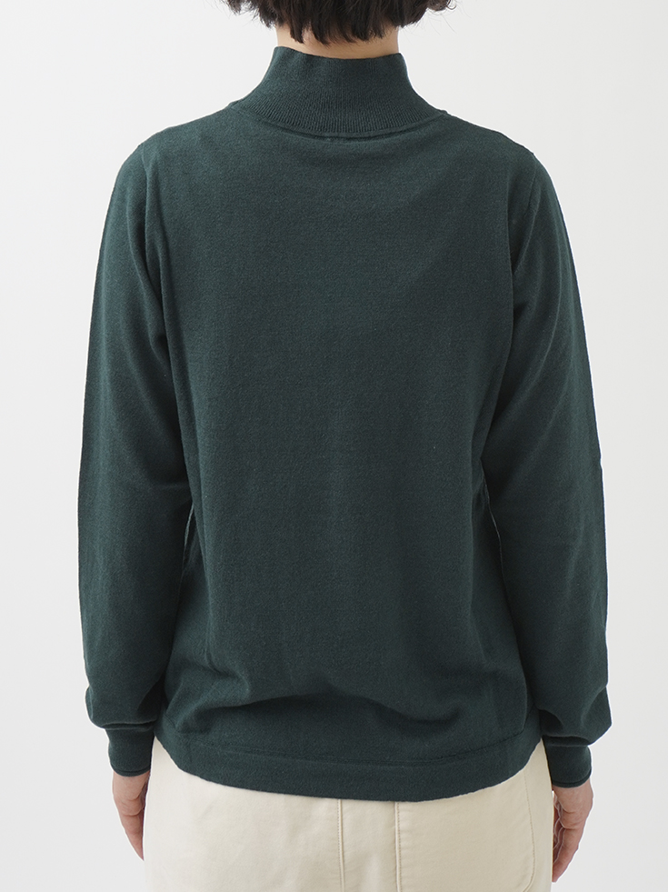 コットンウールカシミアTシャツ 14Gコットンカシミヤ 冬のニットTシャツ