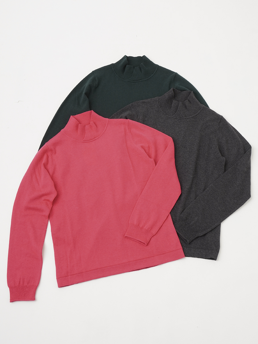 14Gコットンカシミヤ 冬のニットTシャツ