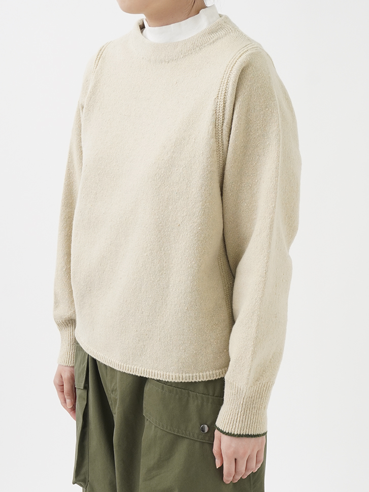 8Gソフトローモンド ボトル襟プルオーバー