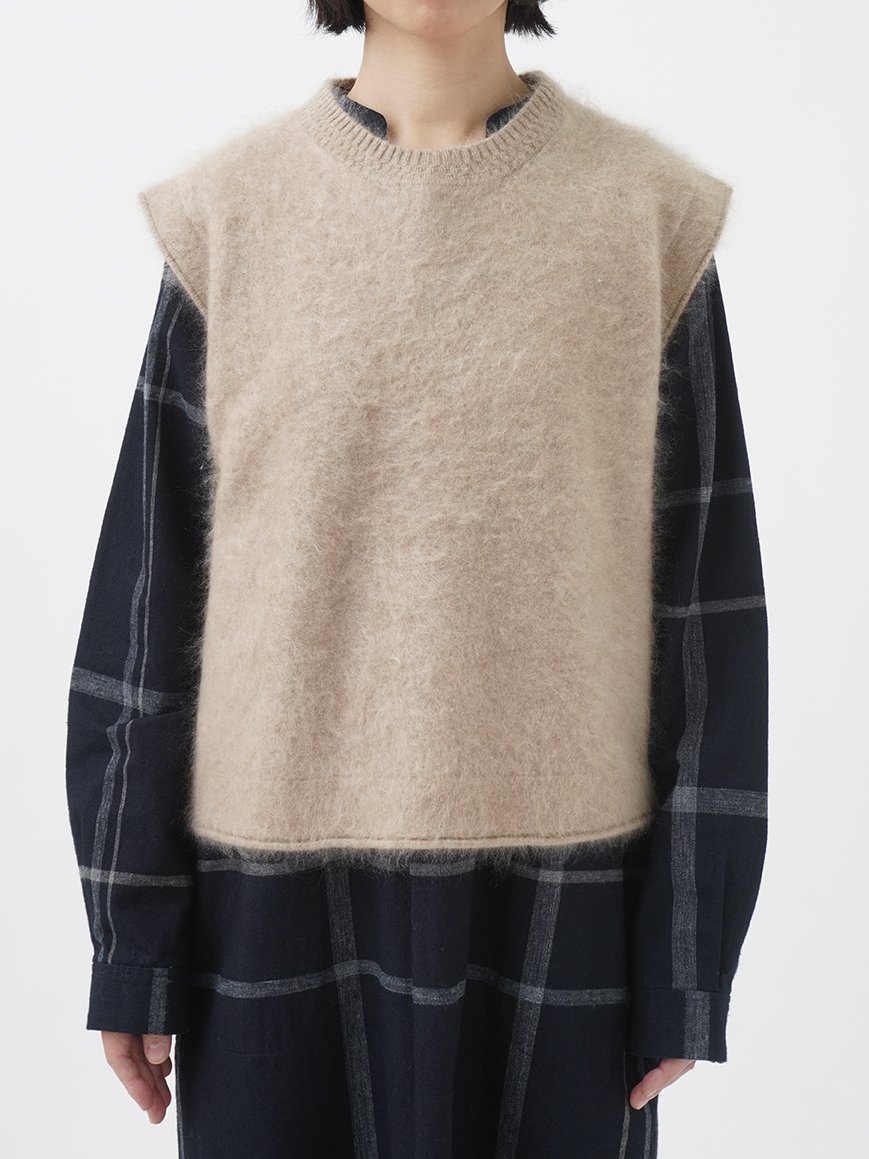 Theory 2025FW 新作　カシミヤニットベスト 9Gカシミヤファーニット クルー襟ベスト