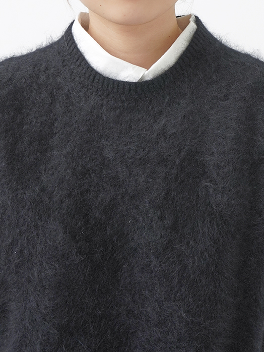 9Gカシミヤファーニット クルー襟ベスト