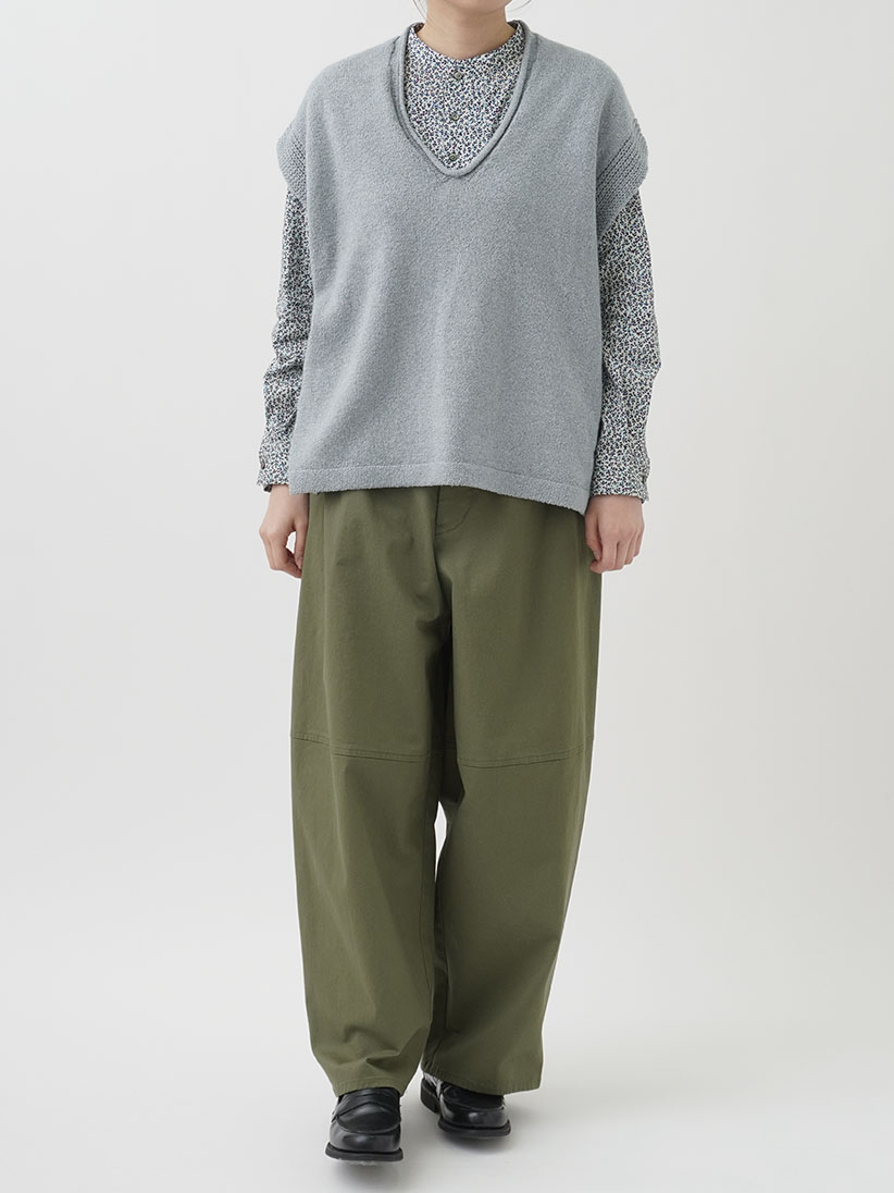 5Gやわらかコットン オーバーサイズベストネックベスト