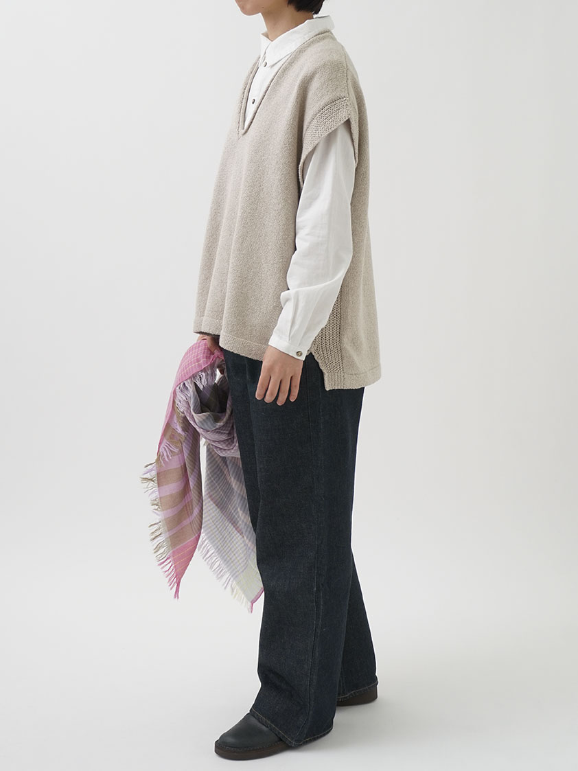 5Gやわらかコットン オーバーサイズベストネックベスト