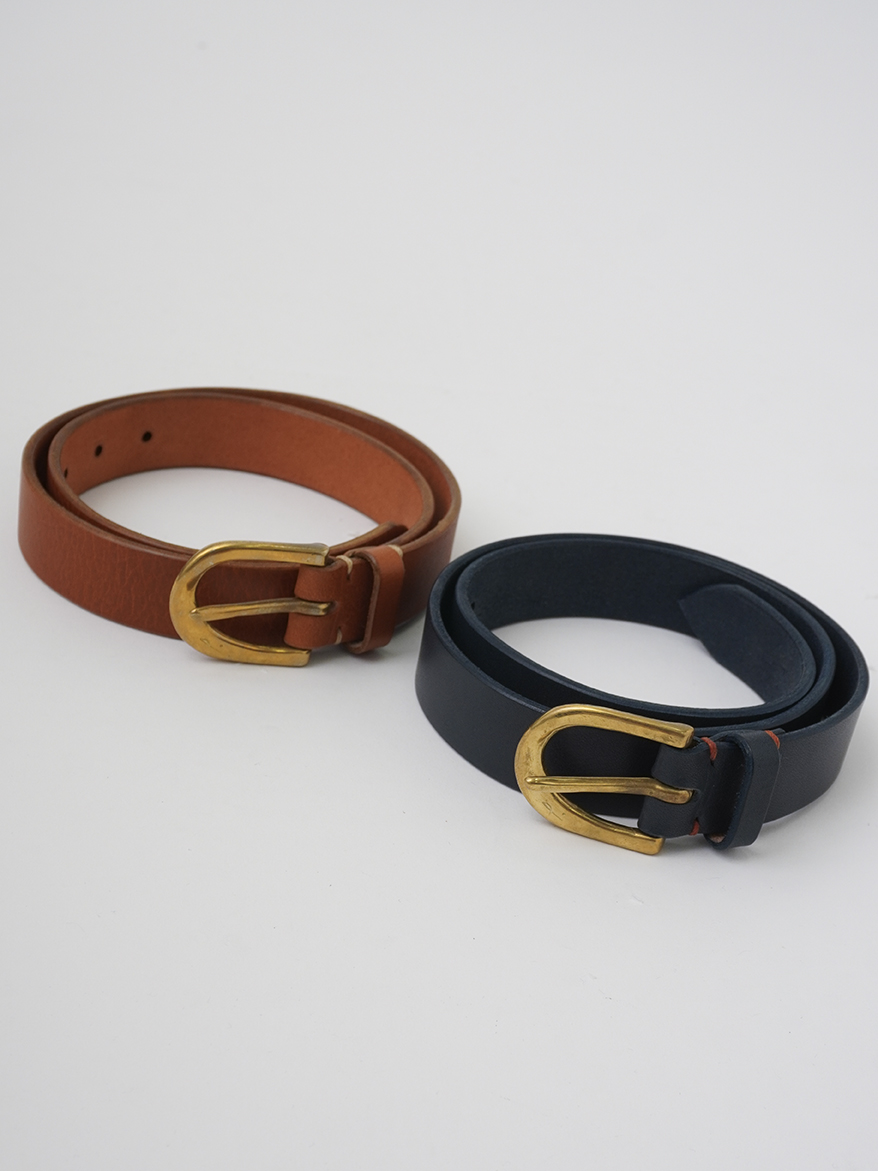 牛革 真鍮バックルベルト