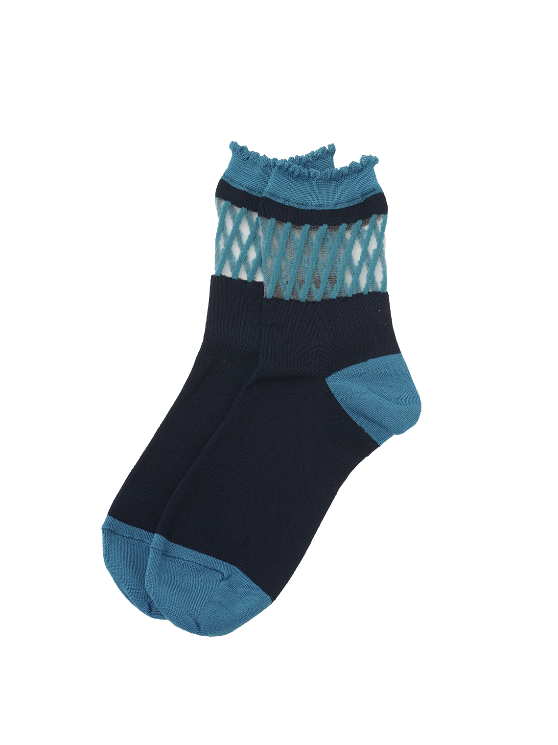 ６５／２綿　ちょっぴりシアーソックス