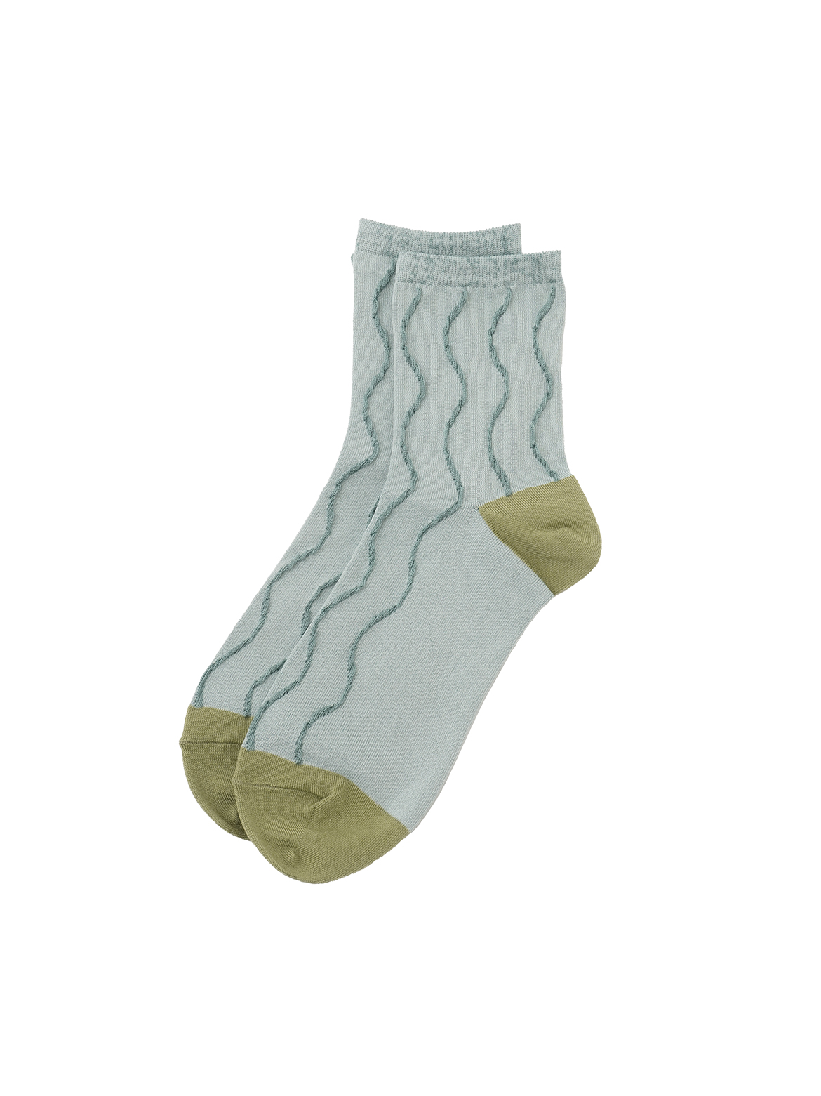 ６５／２綿　なみなみソックス